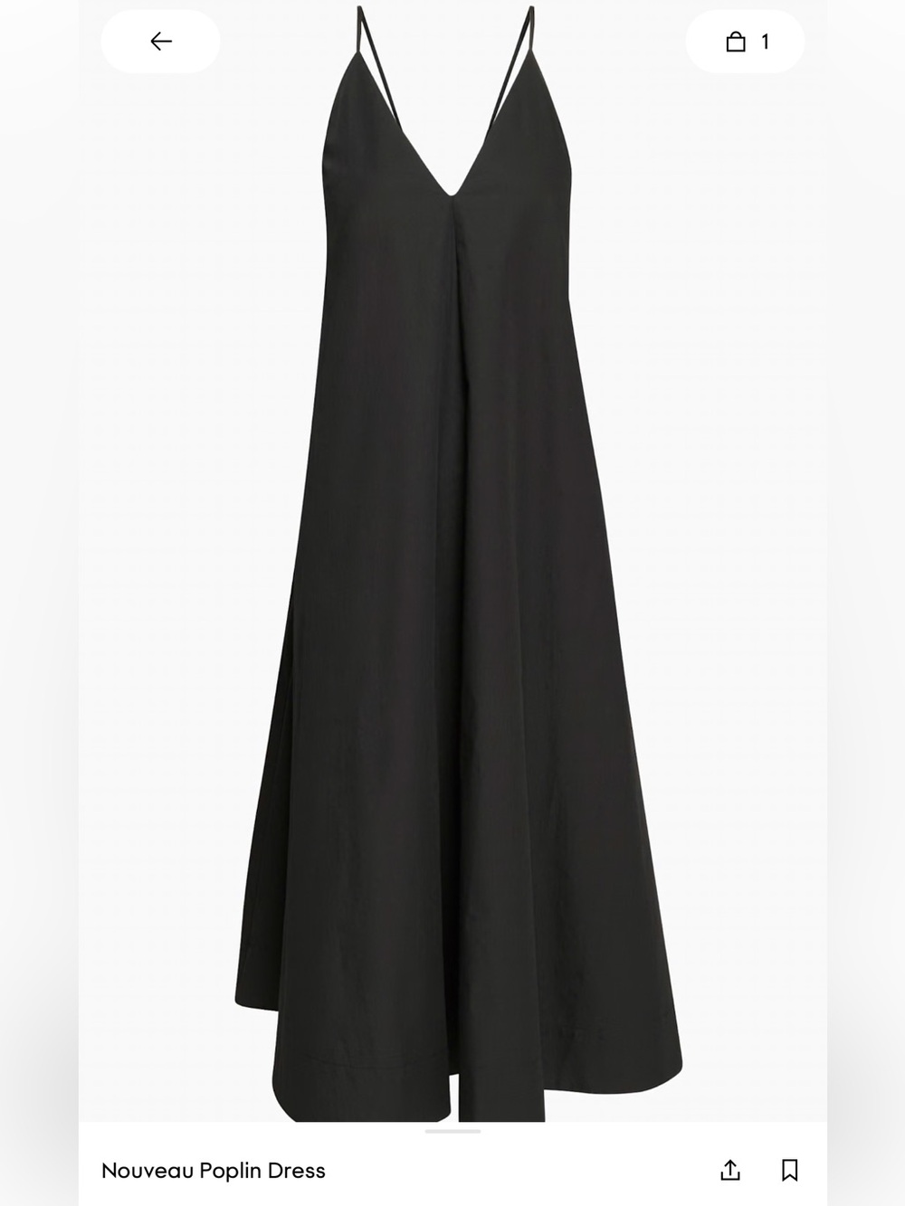 Aritzia Nouveau Poplin Dress
